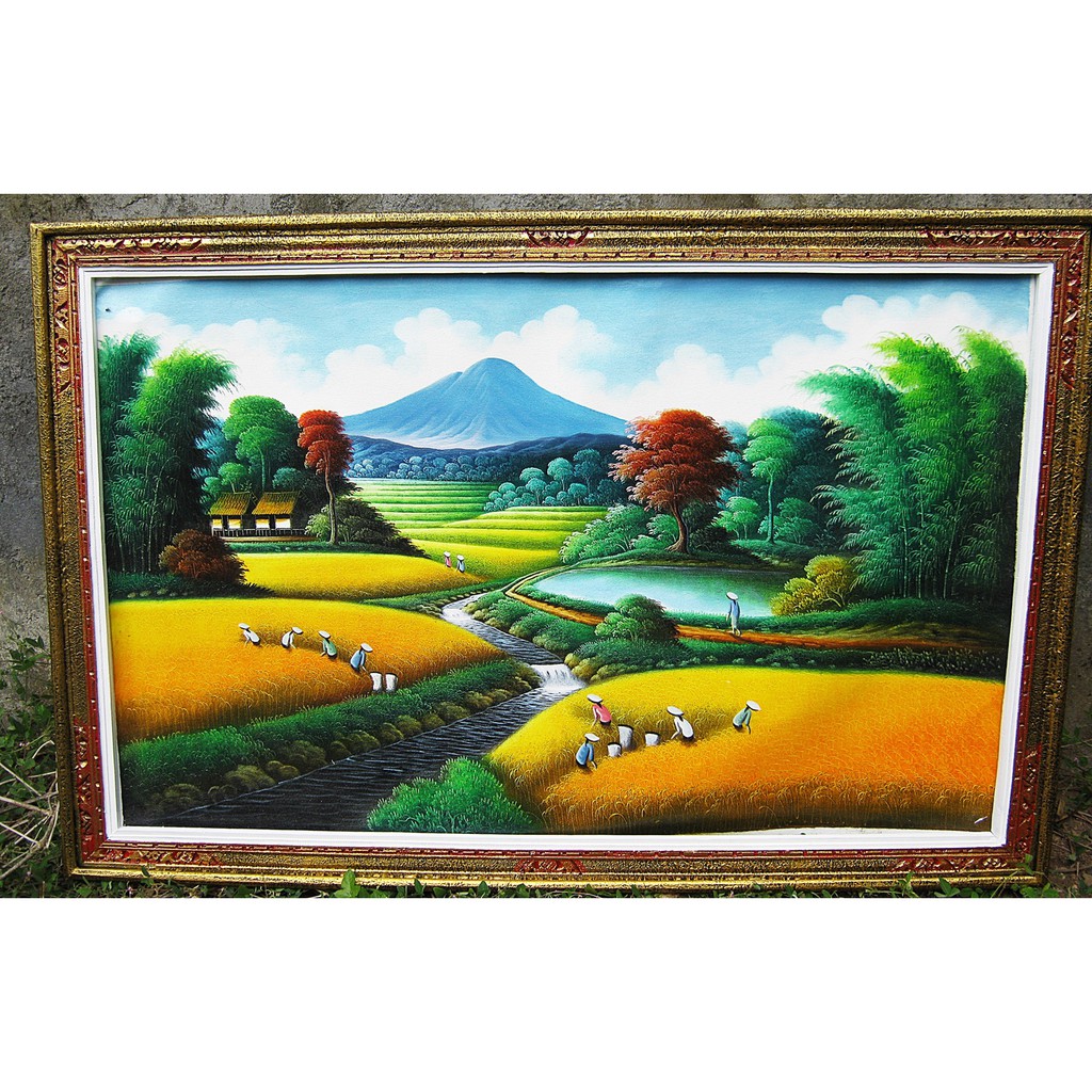 Lukisan Pemandangan Nuansa Teduh Shopee Indonesia Lukisan Pemandangan Nuansa Teduh Shopee Indonesia