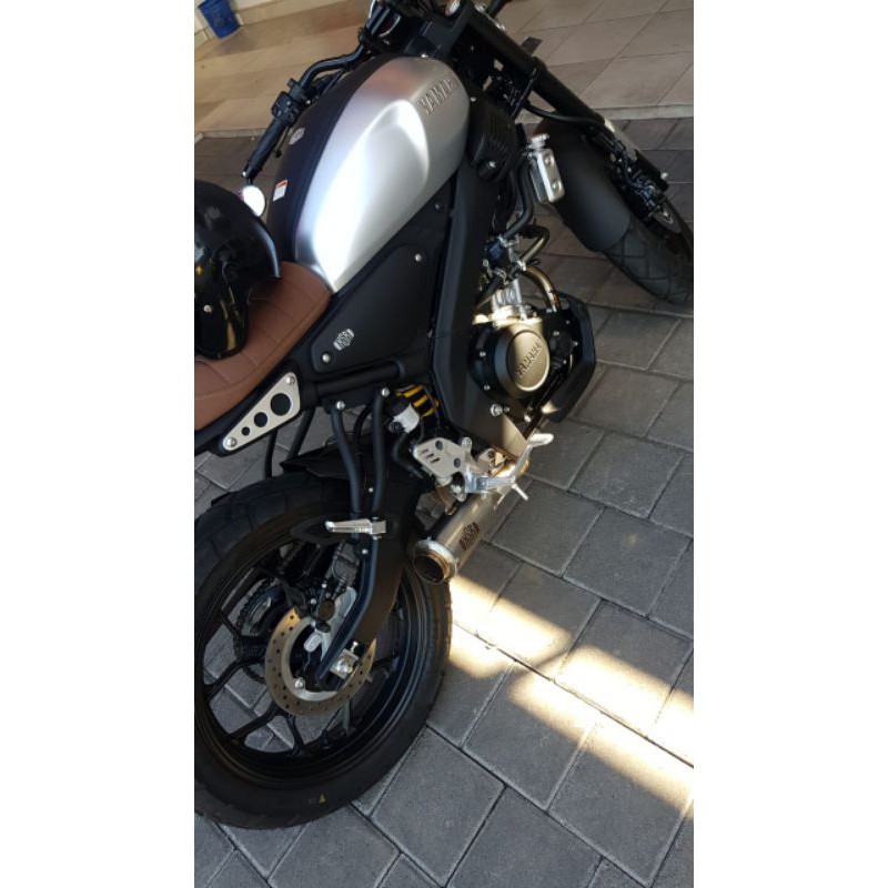 Knalpot Yamaha XSR 155 full system / knalpot xsr underbelly bass gahar / bass adem