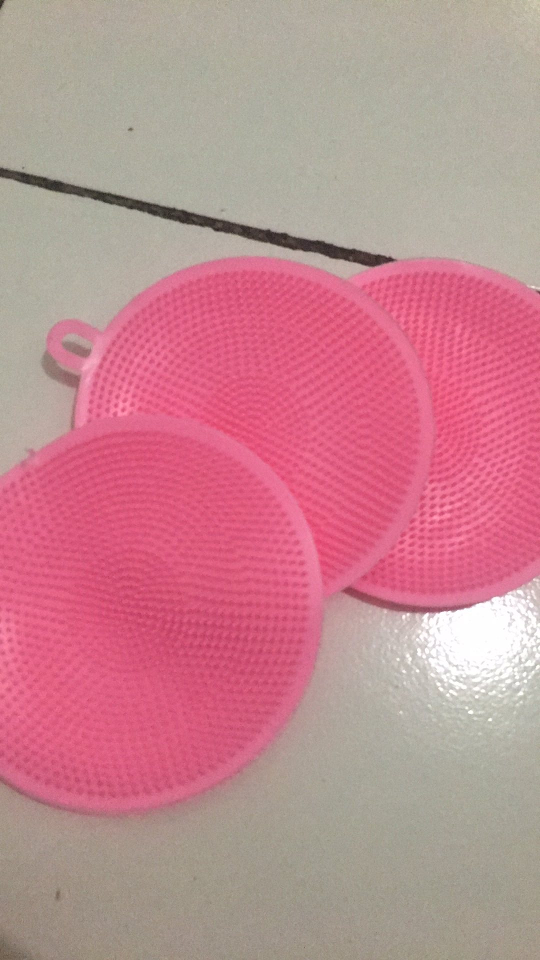 Spon Silikon Cuci Piring Bulat Anti Kuman Bakteri Pencuci Piring Panci Spons Sikat Reusable100362