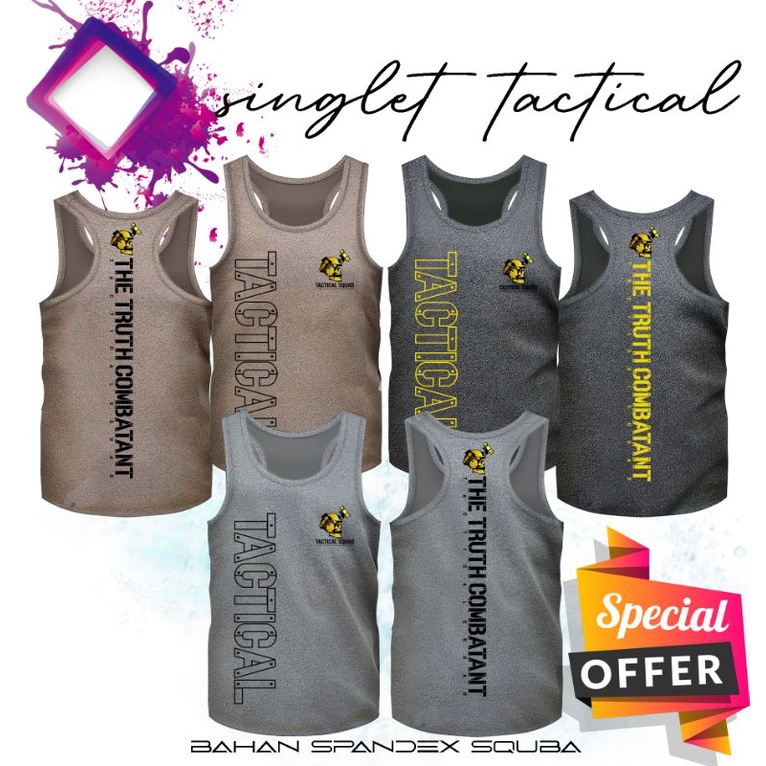 singlet tactical/bahan spndex squba tebal