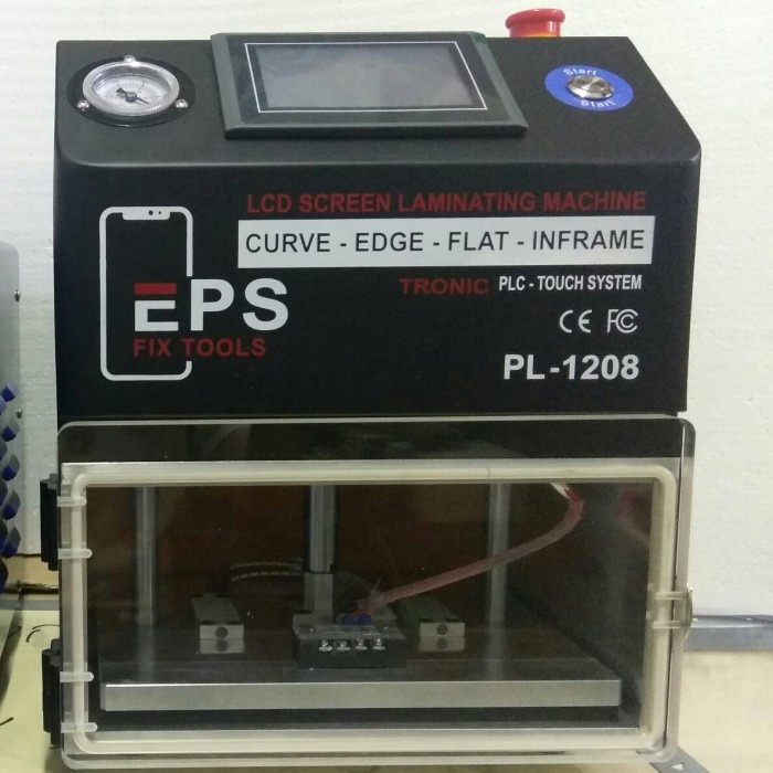 {SuheStore} Mesin Vakum Laminating Press LCD Vacuum 12 Hitam  Kompresor Silent - CM80 Limited