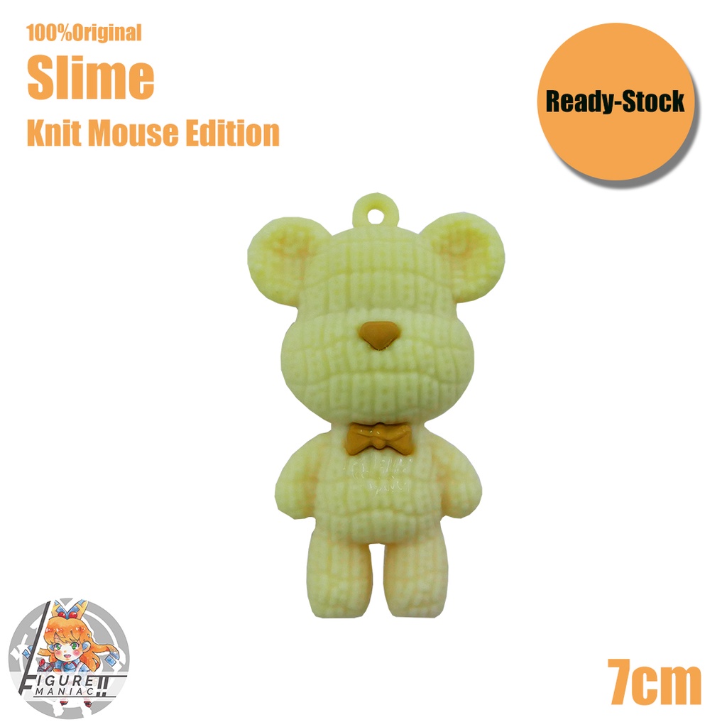 Mainan Anak - Slime Mini Knit Mouse Tabung Edition 7 cm Import Premium