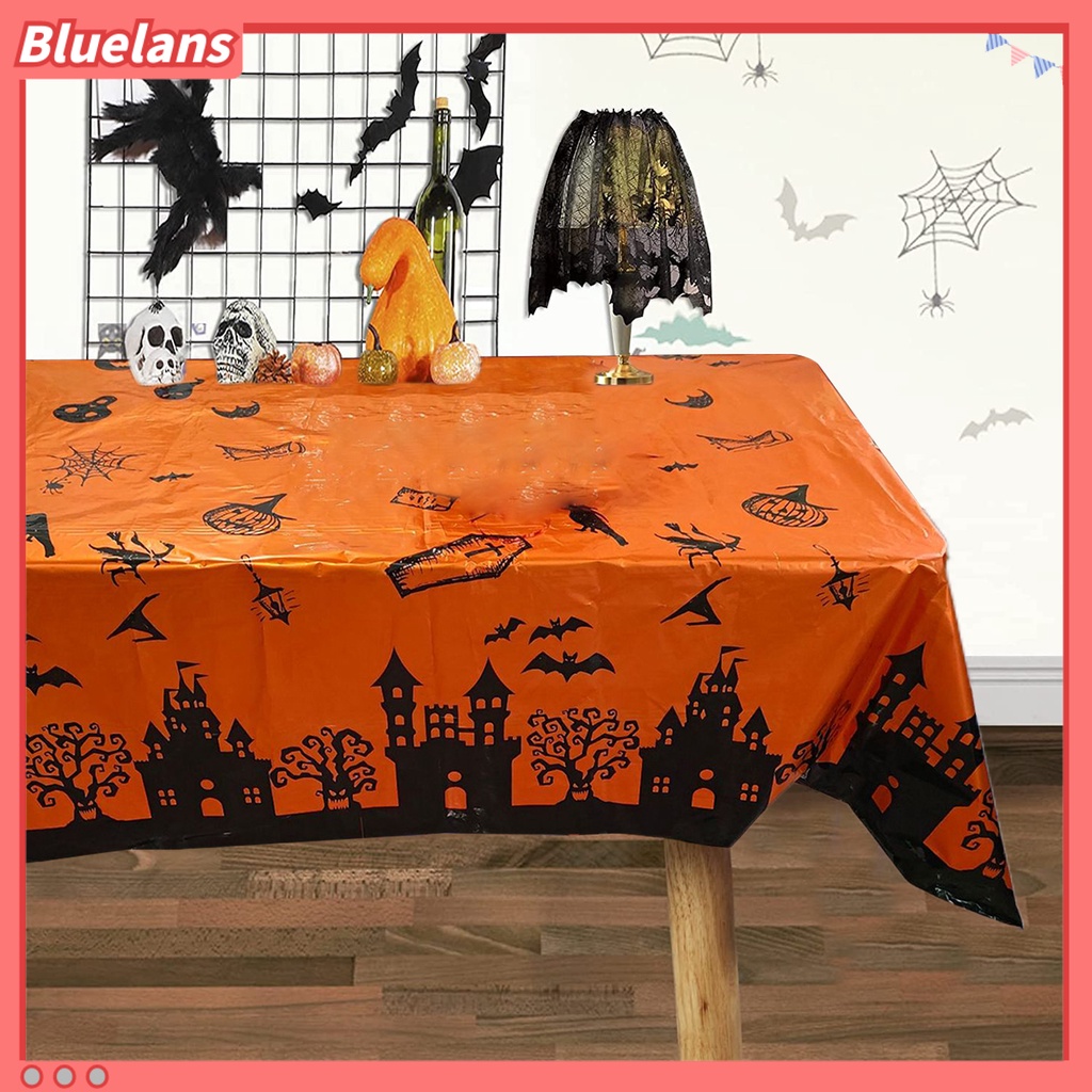 Taplak Meja Bentuk Persegi Panjang Motif Darah Tahan Air Dapat Dicuci Untuk Dekorasi Halloween