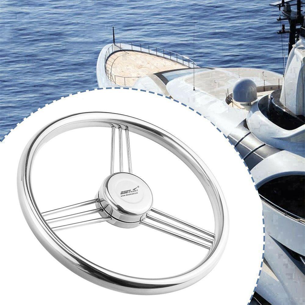 Preva Setir Yacht Stir Retrofit Stainless Steel Baru 342mm 3jari Jari Jari