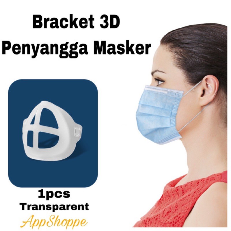 Bracket 3D Penyangga Masker Silicone Sirkulasi Udara Premium Quality