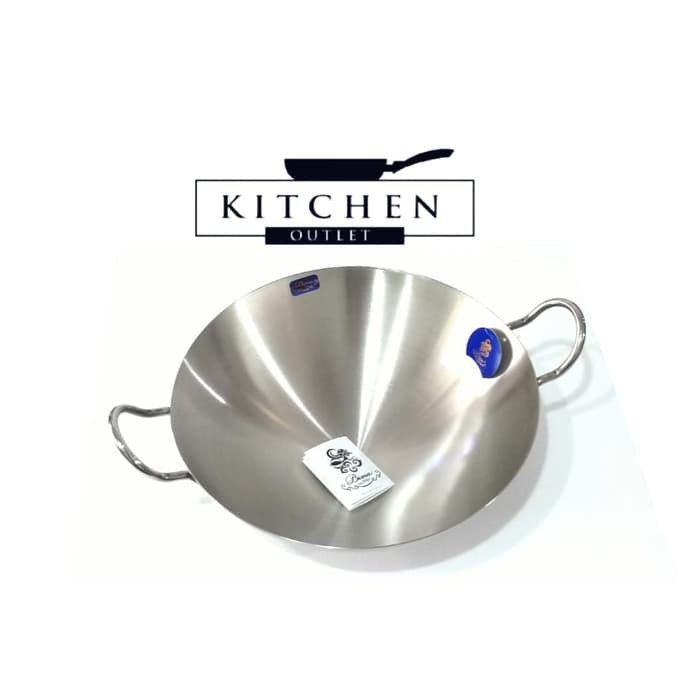 BIMA ASIAN WOK 36CM / 304 KUALI WAJAN STAINLESS