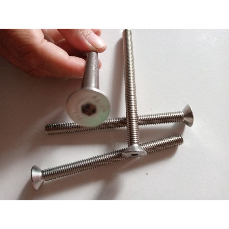 Baut Kerucut Verseng L M6 x 90 atau Baut 10 panjang 9cm