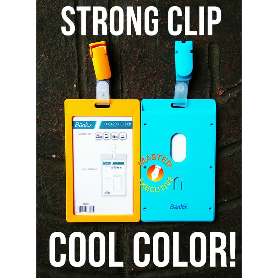 

Bantex Id Card Holder + Clip Portrait / Casing Id / Nametag 54 X 90 Mm - Putih Unit Hot Sale