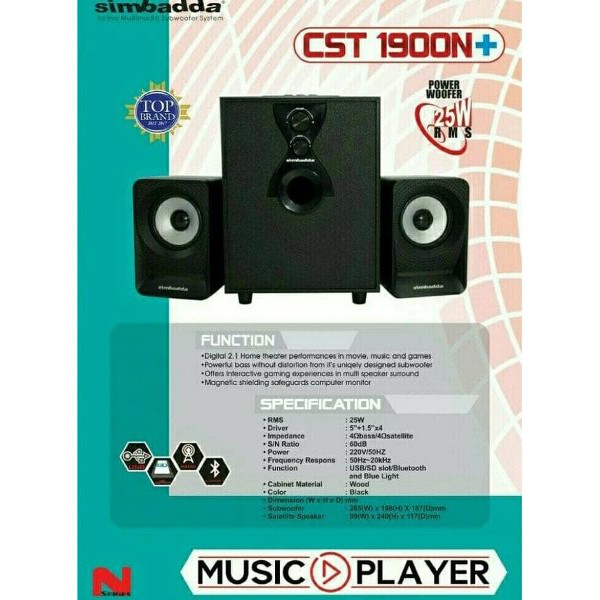 HOT SALE TERLARIS  Speaker Simbadda CST1900N Plus Multimedia Bluetooth  PROMO AKHIR TAHUN
