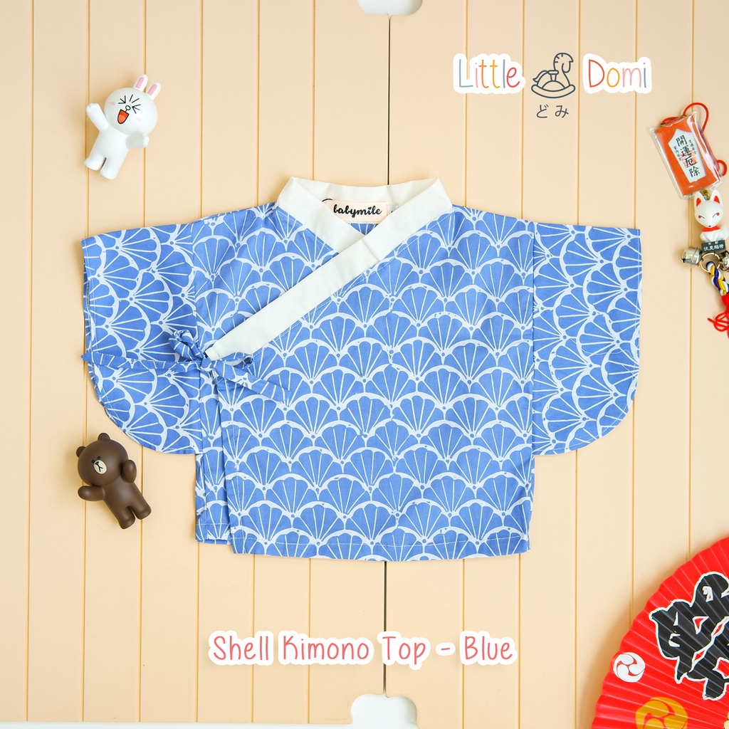 Shell Kimono Top ( Boy / Girl ) - Kimono Bayi- Atasan - Little Domi