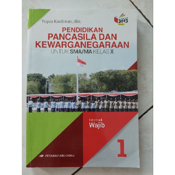 Buku PPKn Wajib kelas 10 K13N