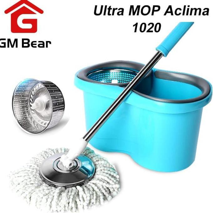 ☻ HOT ALAT PEL LANTAI MURAH☻ GM BEAR SPIN MOP BIRU 1020-ULTRA MOP ACLIMA BLUE 1020 SALE