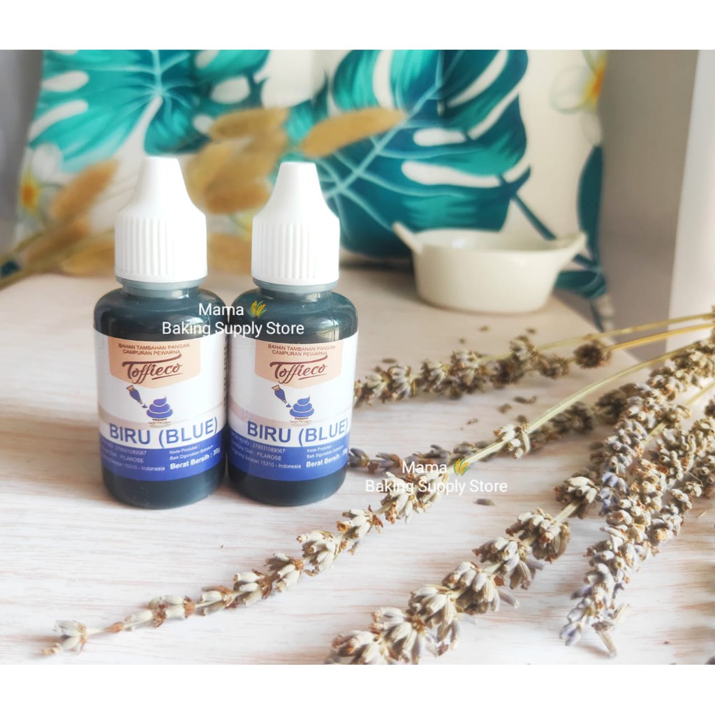 

TOFFIECO BIRU Food Color Coloring Pewarna Makanan BLUE Biru Toffieco 30 cc gr ml