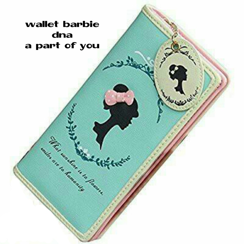 DOMPET PANJANG WANITA RESLETING CINDERELLA BARBIE WALLET KARTU UANG TALI KOREA MURAH CEWEK