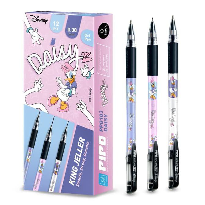 

PPG103 PIPO Daisy Duck Pulpen Lucu 0.38mm isi 12 pcs tinta hitam TERBARU
