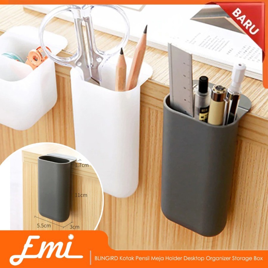 BLINGIRD Kotak Pensil Meja Holder Desktop Organizer Storage Box-AAA05