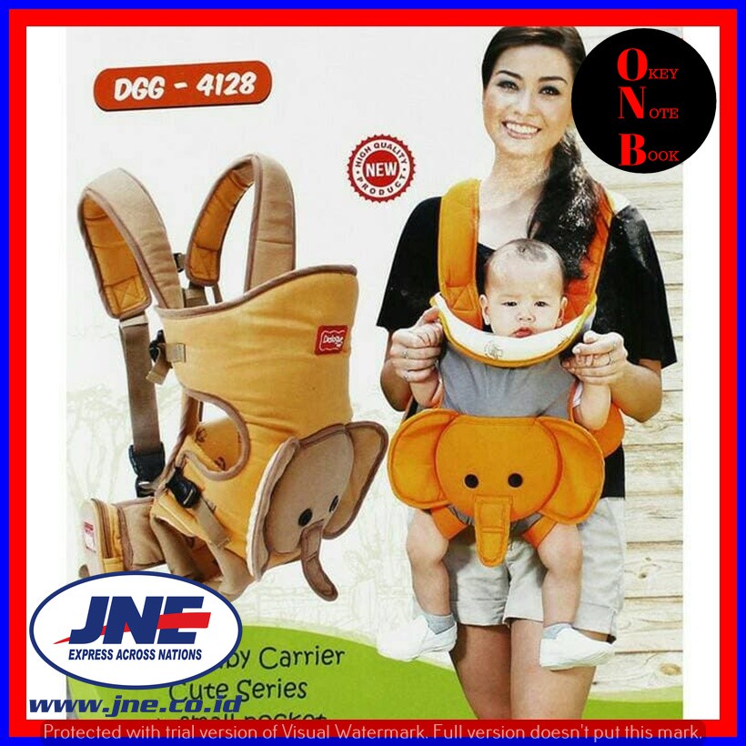 GENDONGAN BAYI /GENDONGAN BAYI DEPAN DIALOGUE 3 IN 1 MOTIF GAJAH /DGG 4128