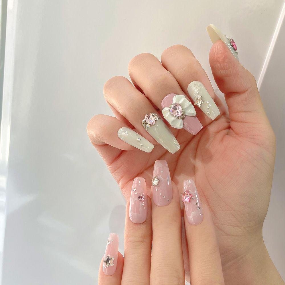 Mxbeauty Dekorasi Nail Art Hati Bulat Ornamen Manicure Aksesoris Flatback Kristal Permata Rhinestones