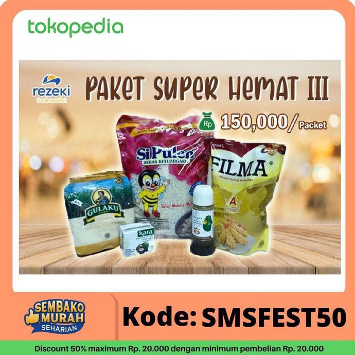 

Paket Sembako Super Hemat 150Rb Nuriwulandari79Shop