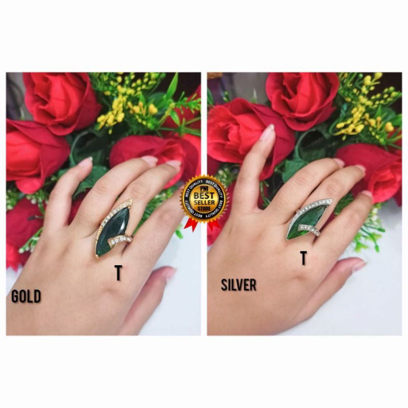 CINCIN PRIA WANITA BATU GIOK BAHAN LAPIS EMAS GOLD RO-27 TERBARU BANYAK PILIHAN