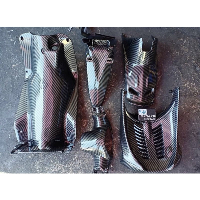 Paketan body kasar Yamaha Mio sporty full carbon