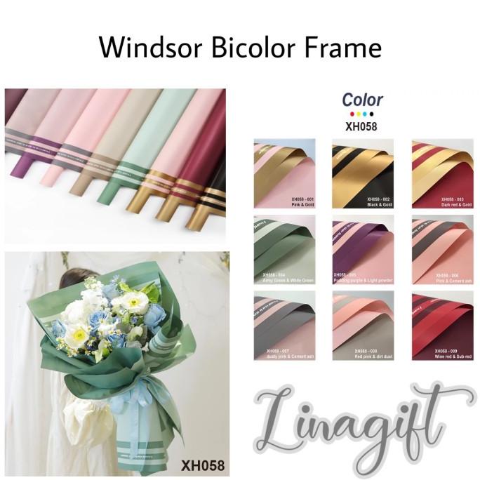 

Best Product!!! (Pak-20 Lembar) Windsor Bicolor Frame - Flower Wrapping Kertas Bunga - Paling Diminati