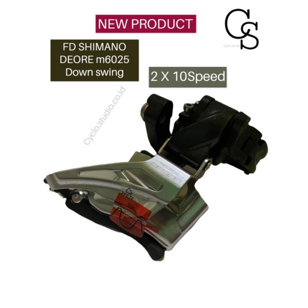Frond Derailleur FD Shimano Deore m6025 Down Swing 2x10 Speed