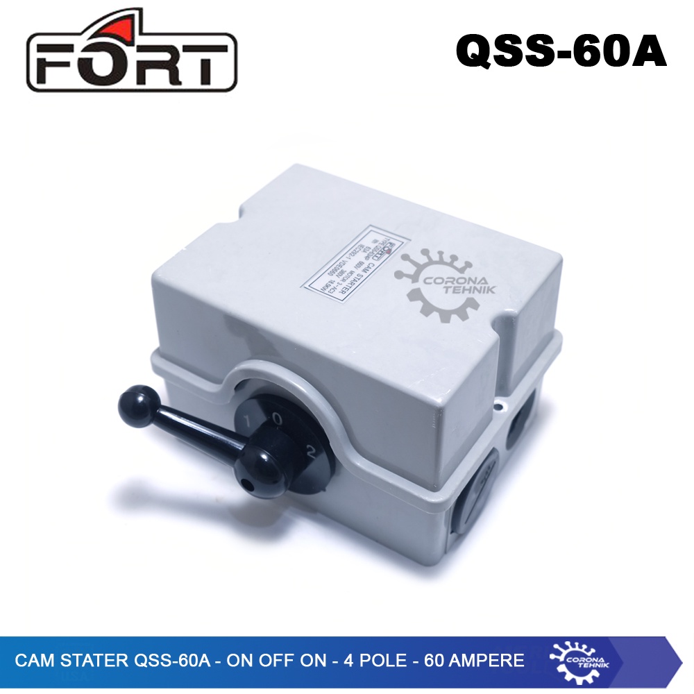 QSS-60A - Cam Stater  - On Off On - 4 Pole - 60 Ampere