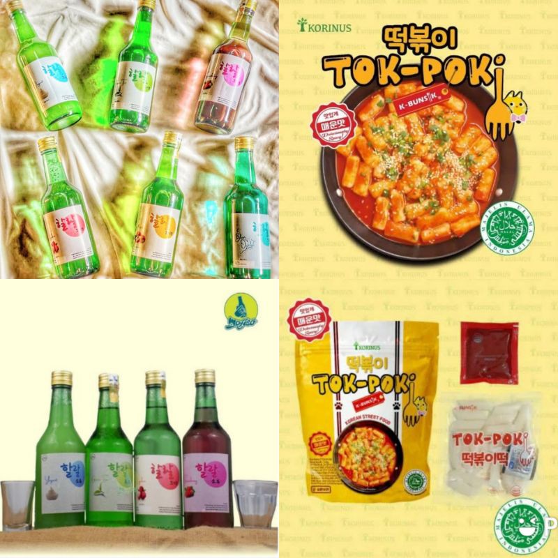 

Paket Soju dan Korinus Tteokbokki atau ramyun mushrom lebih hemat Halal MUI