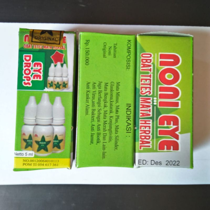 NONI EYE obat tetes mata herbal, mata minus plus silinder glaukoma katarak dll