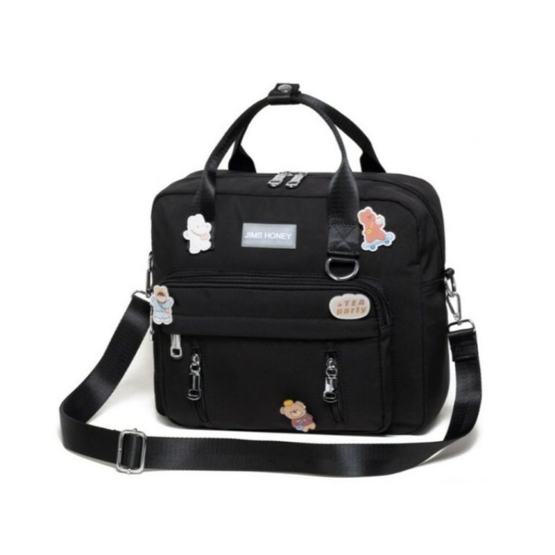 Tas Ransel Multifungsi Jimshoney Winnie Bag Backpack - Tas Punggung Wanita Pria 3in1 Organizer Bag Unisex