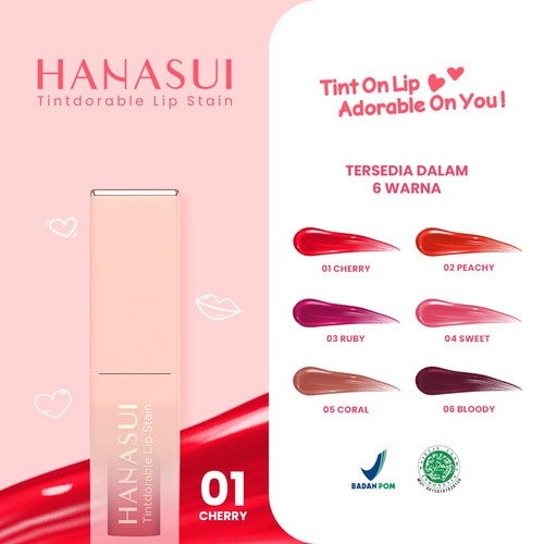 HANASUI TINTDORABLE LIP SATIN /HANASUI LIPTINT ON LIP/HANASUI/Liptint