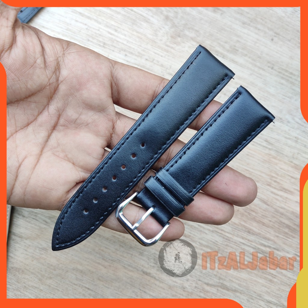 Tali jam tangan Smartwatch Kulit leather strap 20mm 22mm Quick release