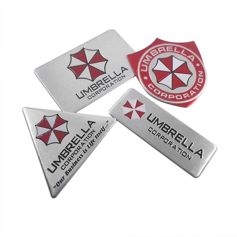 1pc Stiker Emblem Logo UMBRELLA CORPORATION Bahan Aluminum Untuk Dekorasi Mobil