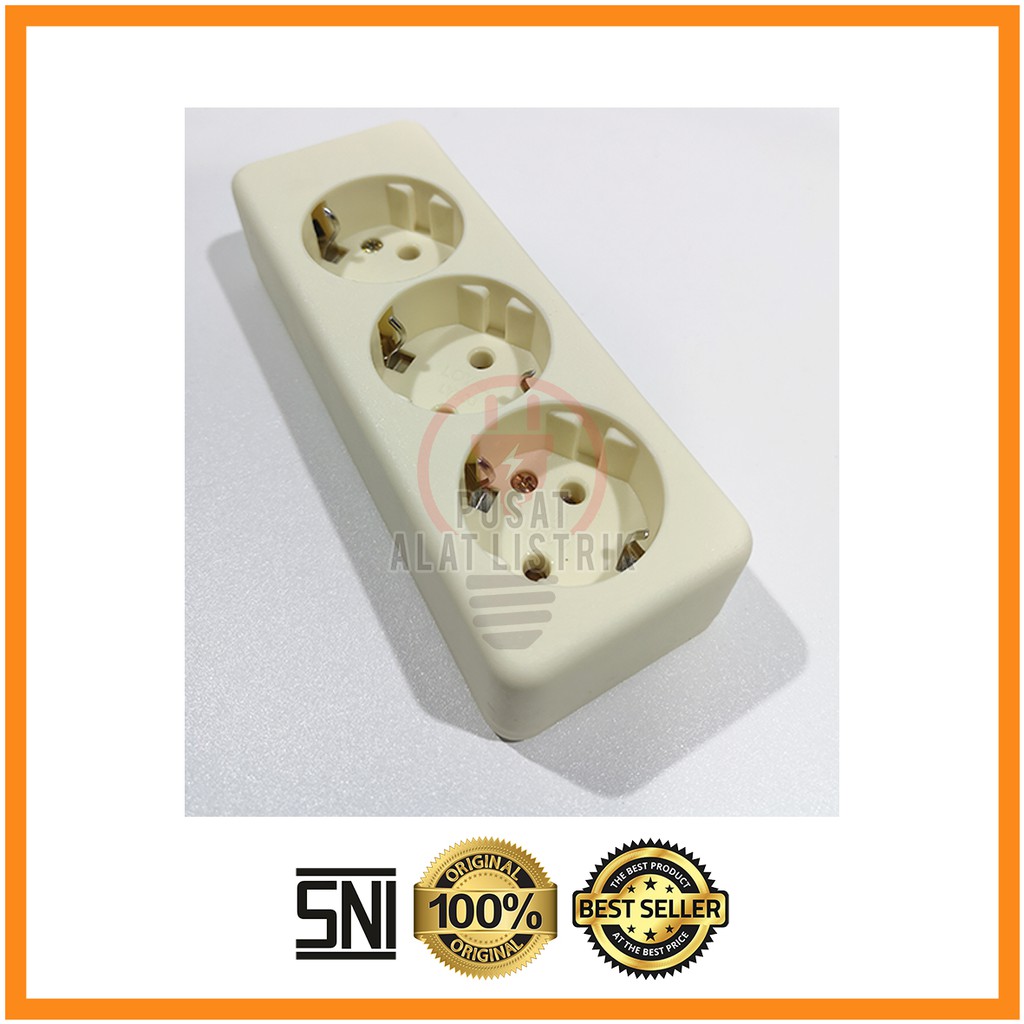 STOP KONTAK ARDE COLOKAN LISTRIK 3 LUBANG LOYAL 903 3 LOBANG SNI ORIGINAL HARGA GROSIR STOPKONTAK