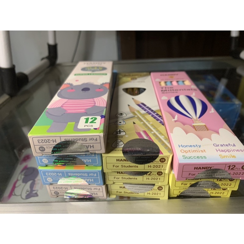 

Pensil Handy 2B animal gliter pastel 12 biji