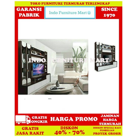 Lemari Pajangan Hias Display  Rak Tv Meja Tv Olympic Premium