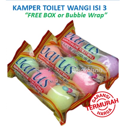 KAMPER LEMARI DAN TOILET / KAMPER BULAT / PENGHARUM KAMAR MANDI / PENGHARUM WC / TOILET ISI 3PCS