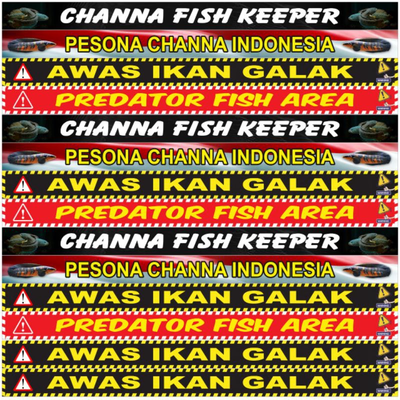Stiker Ikan Galak