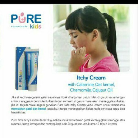 (BPOM) PURE BABY ITCHY CREAM 15G/CREAM UNTUK GATAL-GATAL ANAK