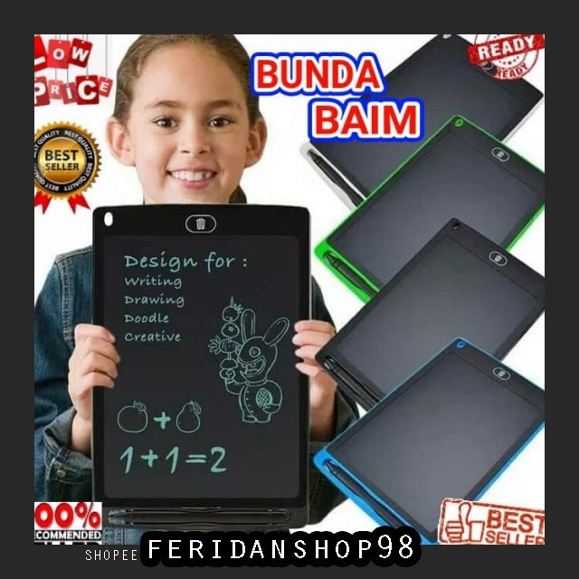

BT522 TABLET LCD WRITING BEST OFFICE W100 PAPAN TULIS HAPUS BOARD TABLE DRAWING BY FERIDANSHOP98