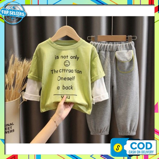 Setelan Anak Polos Baju Lebaran Terbaru 2022 Laki-Laki Premium Kekinian Ramadhan 2022 Terbaru Baju A