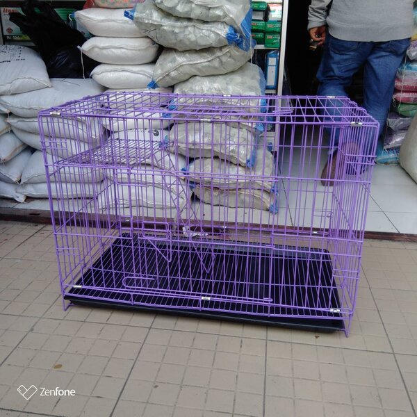 Kandang Kucing Besi Lipat KS013LCT Sangkar Hewan Kotak Tingkat Besar