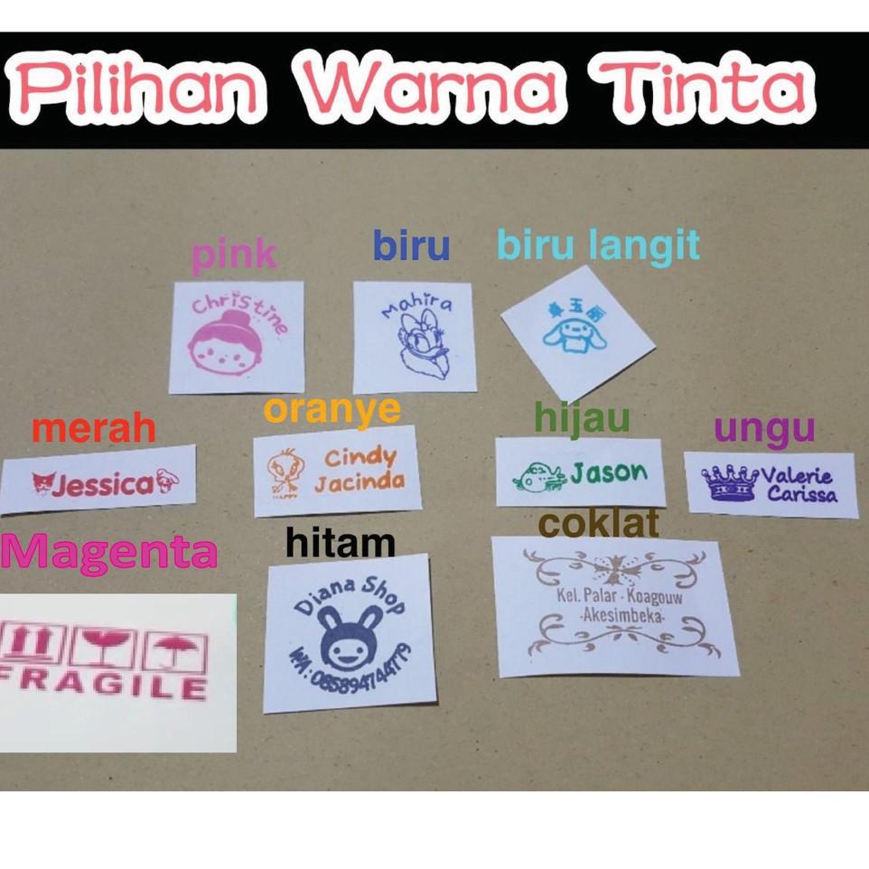 

Hemat custom stamp / stempel unik dan lucu / stamp nama Water World (WW Stamp) $$