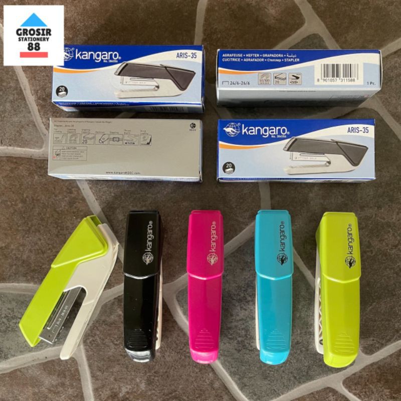 

Stapler Staples Hekter Jepretan Kangaro Aris 35