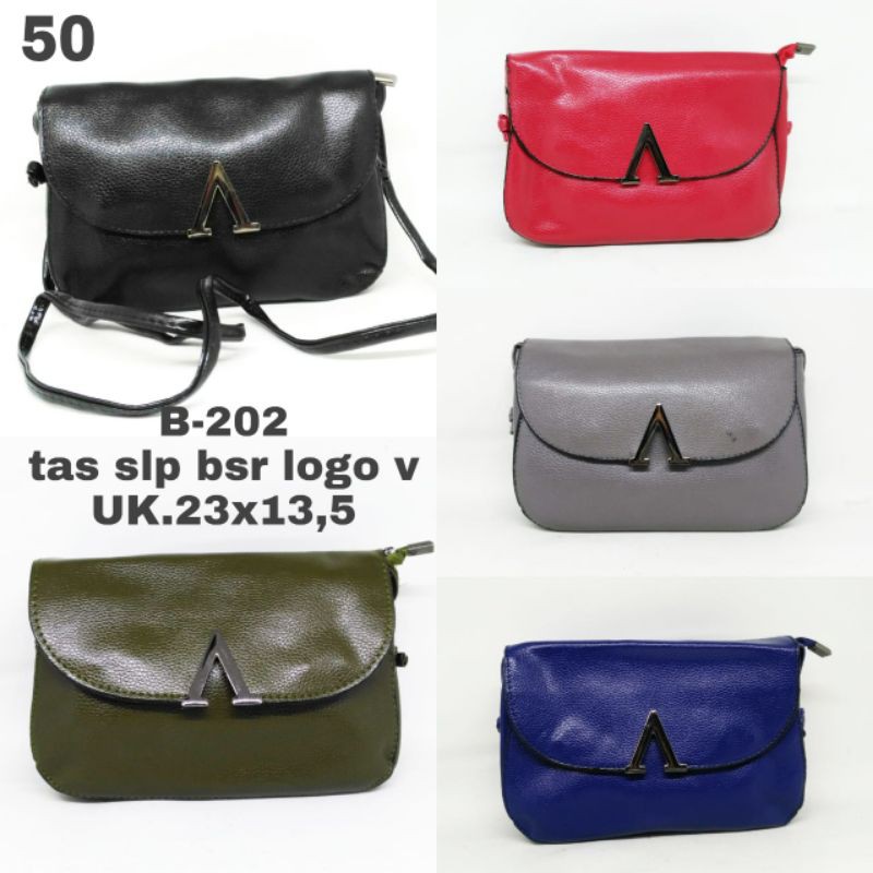 tas slempang logo V