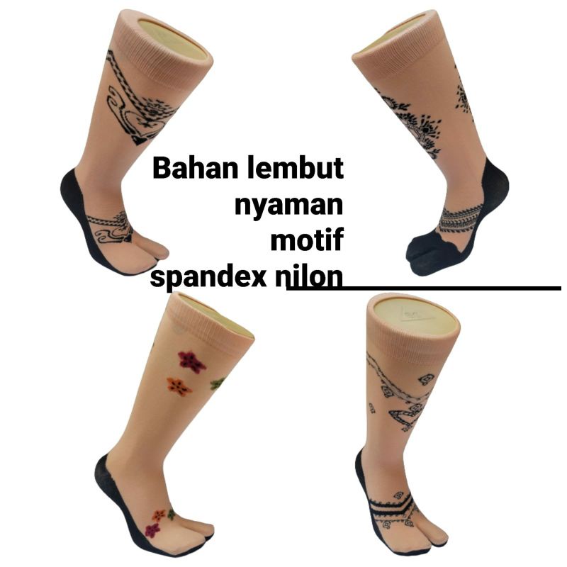 1Pasang,kaos,kaki,jempol kream,motif,Dewasa