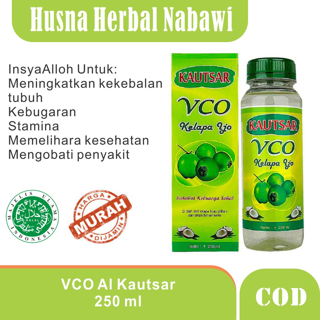 

PROMO VCO Minyak Kelapa - Virgin Coconut Oil Al Kautsar Husna Herbal Nabawi