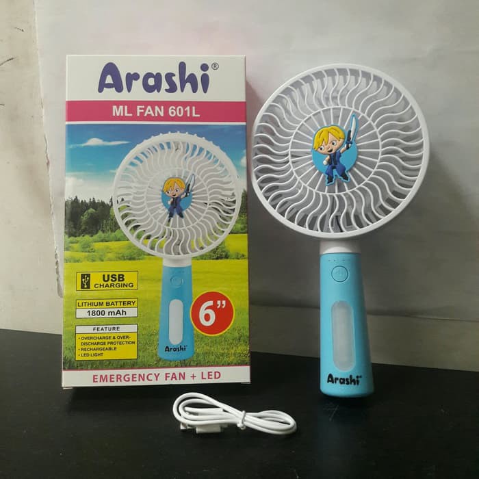 Kipas portable cas jumbo 6 inch Arashi ML fan 601L 6&quot; - emergency