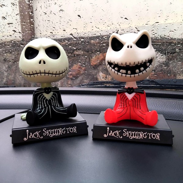 Boneka Figure Miniatur Pajangan Mobil Nightmare Skull Jack Skellington